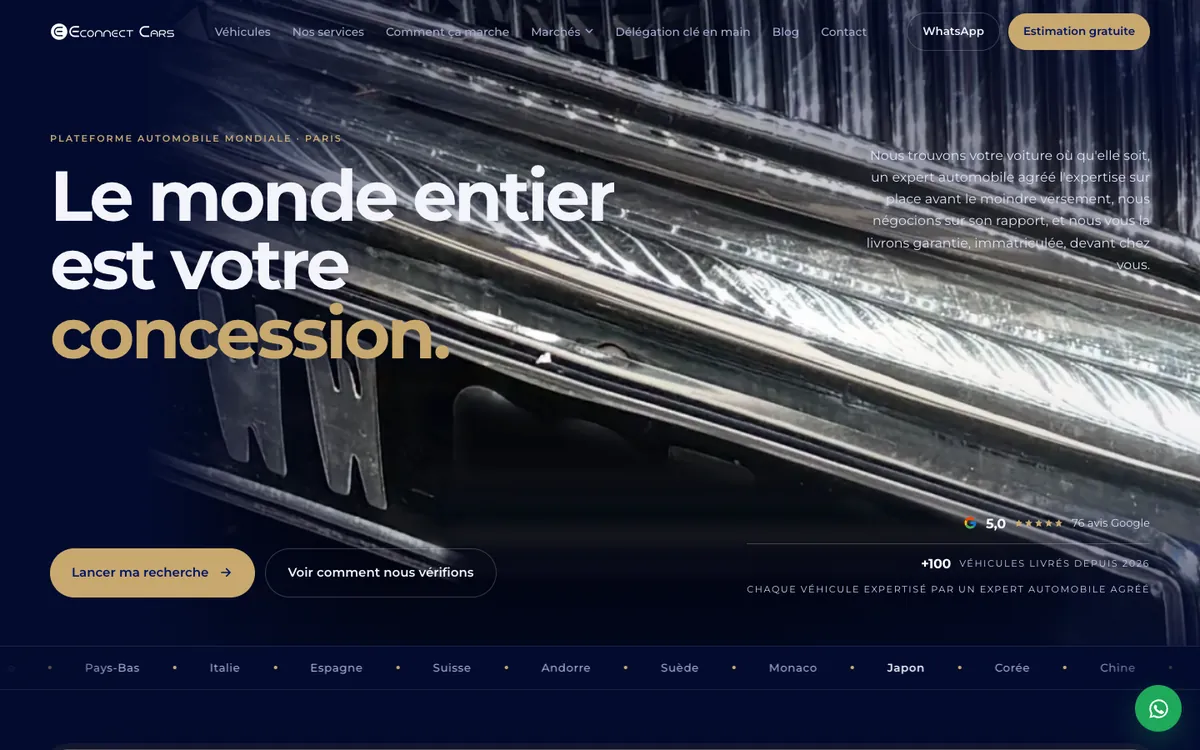 Accueil d'Econnect Cars