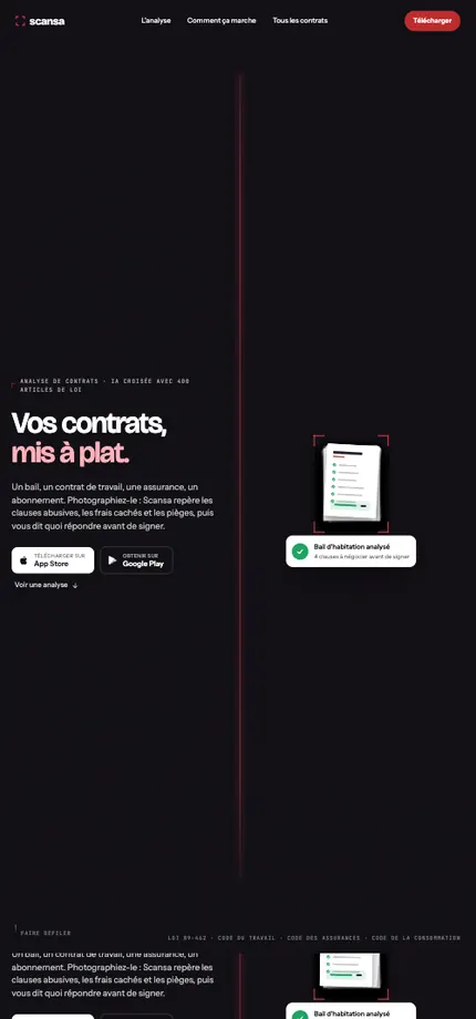 Scansa sur téléphone